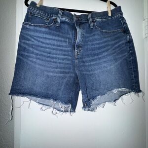 J. Crew Distressed Blue Jean Shorts
